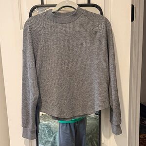 Madewell Charcoal Waffle Knit Top
